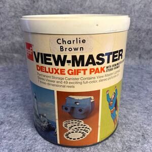 Vintage Charlie Brown View-Master Canister, Canister ONLY, for Deluxe Gift Pak